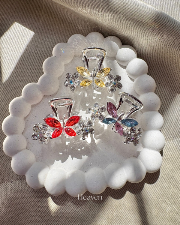 Producto - Broche mariposa plateado mediano