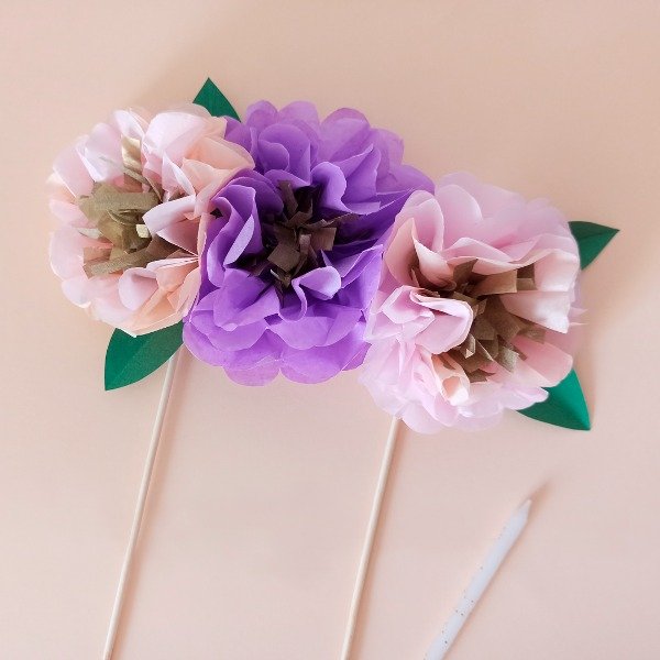 Producto - Cake Topper Flores