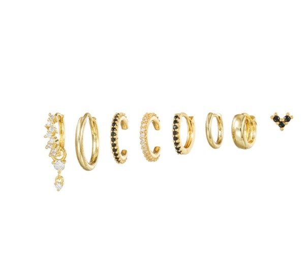 Producto - Set aros CHERT gold x6