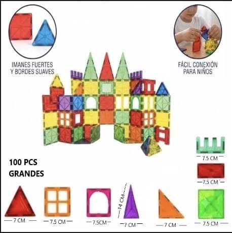 Producto - Bloques magneticos 100 piezas