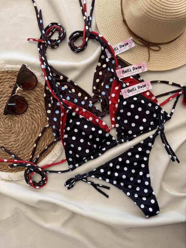 Producto - ART 1195 - PACK X4 (Bikini lunares)