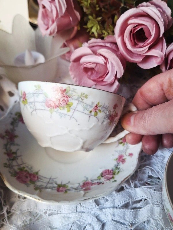 Producto - Dúos de té porcelana shabby - 0