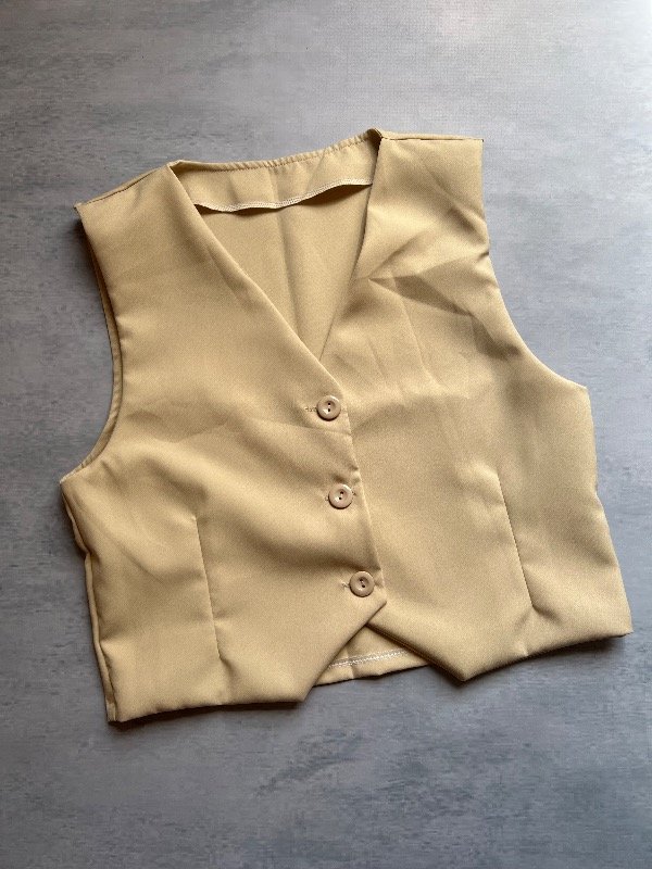 Producto - Chaleco sastrero beige