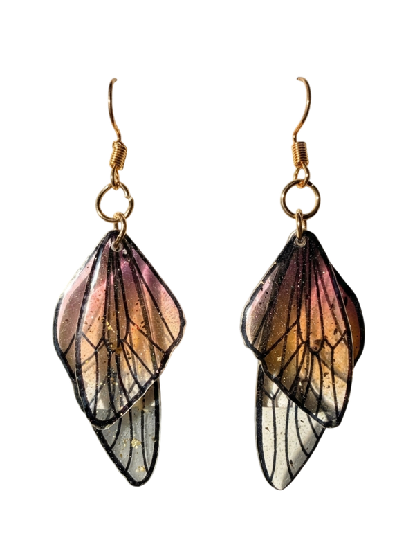 Producto - Aros Ninfa Naranja-Cobre esterlina