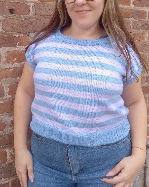 Producto - Chaleco Crop Lavanda (Talle L)