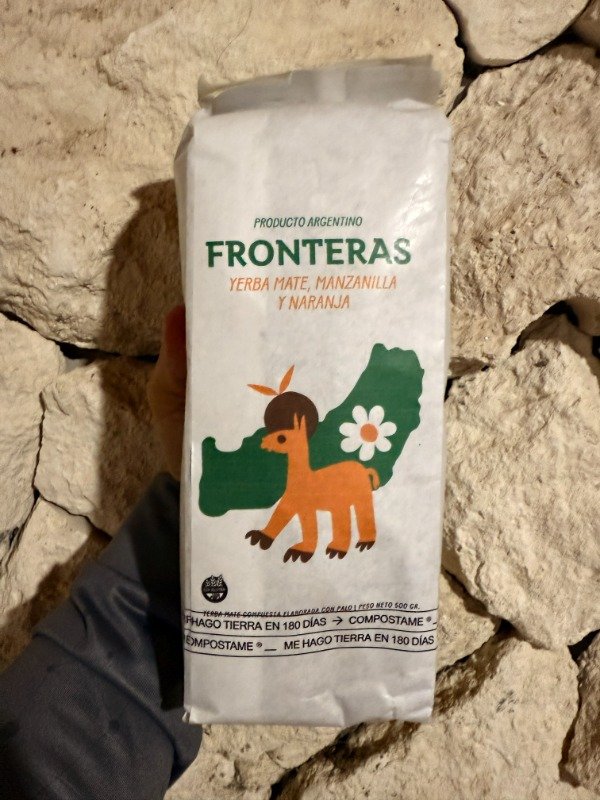 Producto - Yerba Mate Fronteras Manzanilla y Naranja 500gr