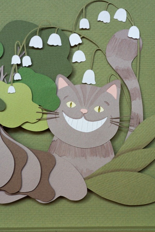 Producto - Cuadro Gato de Cheshire 1 - 20x20cm