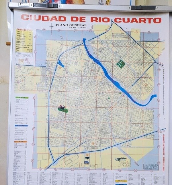Producto - PLANO CIUDAD DE RIO CUARTO