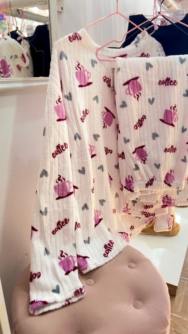 Producto - PIJAMA POLAR COFFEE - TALLE M