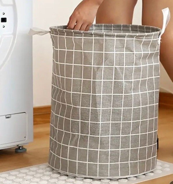 Producto - Canasto Cesto Ropa Sucia Manija Diseño Cuadrados