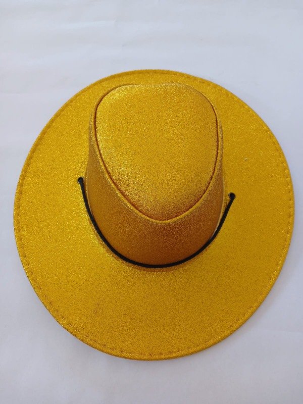 Producto - Sombrero Vaquero Glitter - Amarillo