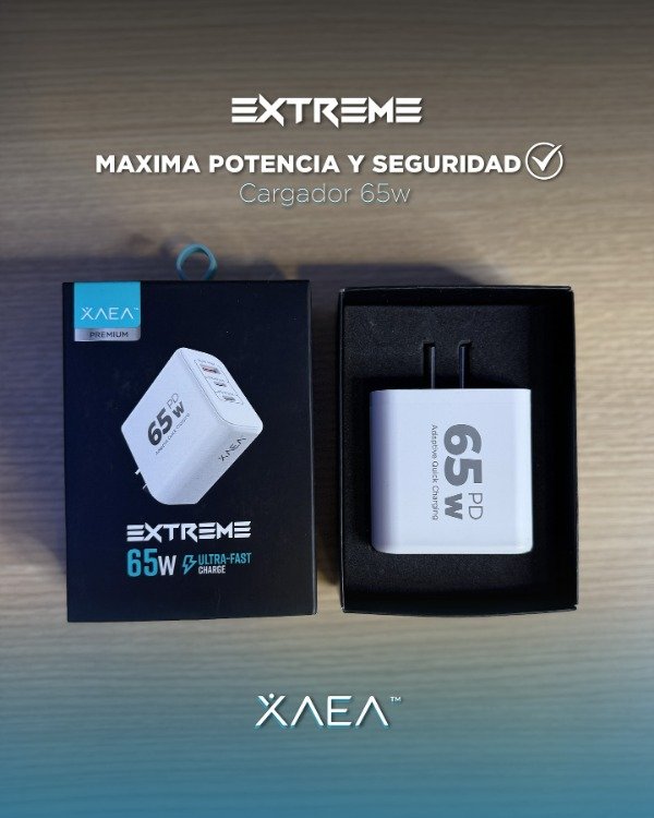 Producto - cargador Xaea Extreme 65W - 1