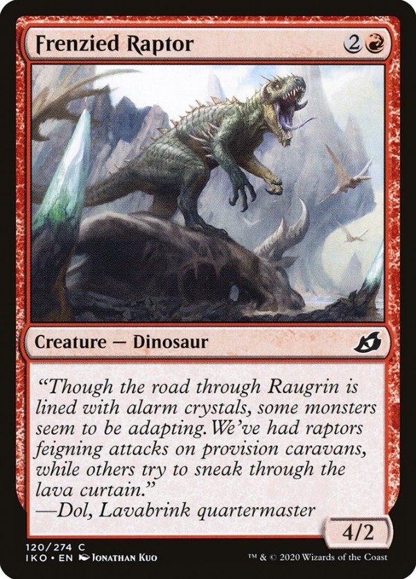 Producto - Frenzied Raptor  Ikoria: Lair of Behemoths