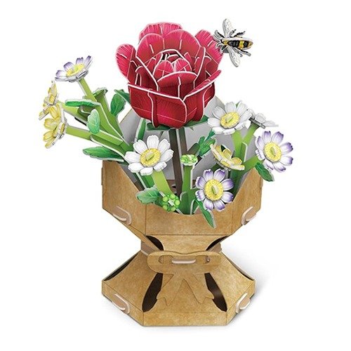 Producto - ROMPECABEZAS FLORES 3D - ROSA (120 PIEZAS) - 3
