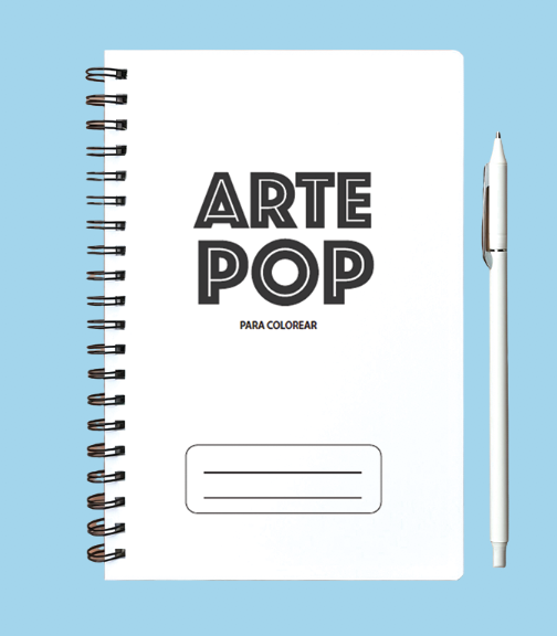 Producto - CUADERNO ARTE POP - PARA COLOREAR