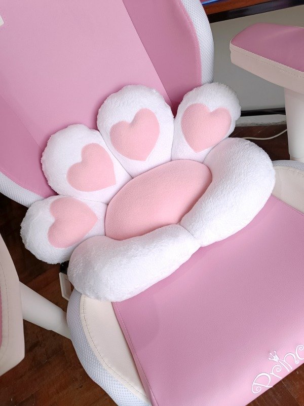 Producto - Almohadón patita Blanco/rosa