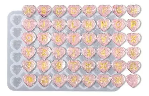 Producto - Cuentas Corazón con Letras - 0