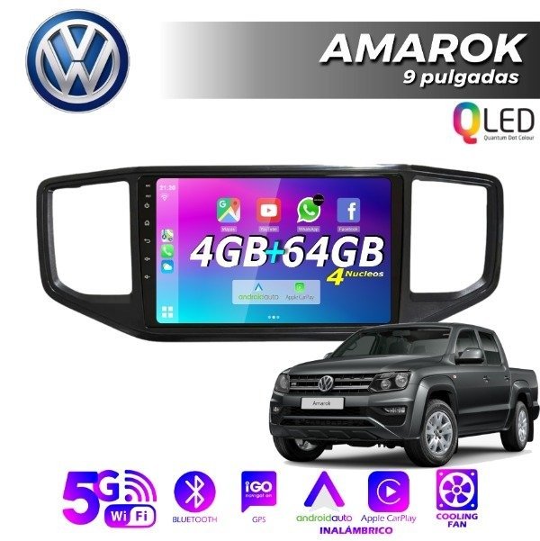 Producto - MULTIMEDIA VOLKSWAGEN AMAROK 2017+ - 9" CON CAR PLAY Y ANDROID AUTO