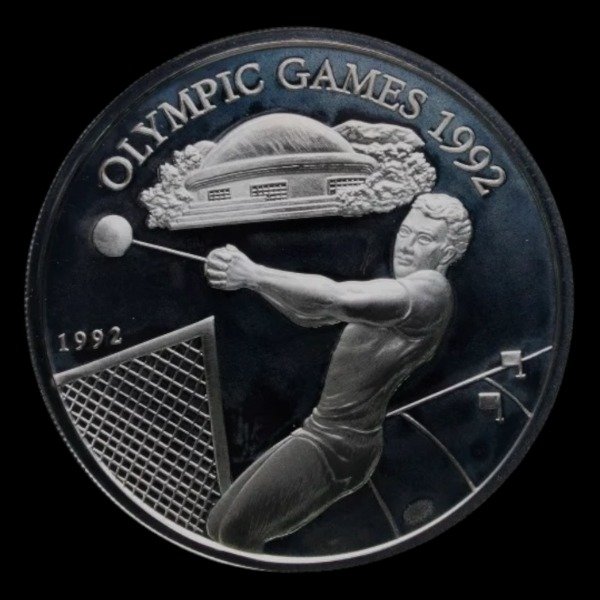 Producto - Samoa y Sisifo (1992) 10 Tala. Onza de plata "Juegos Olimpicos"