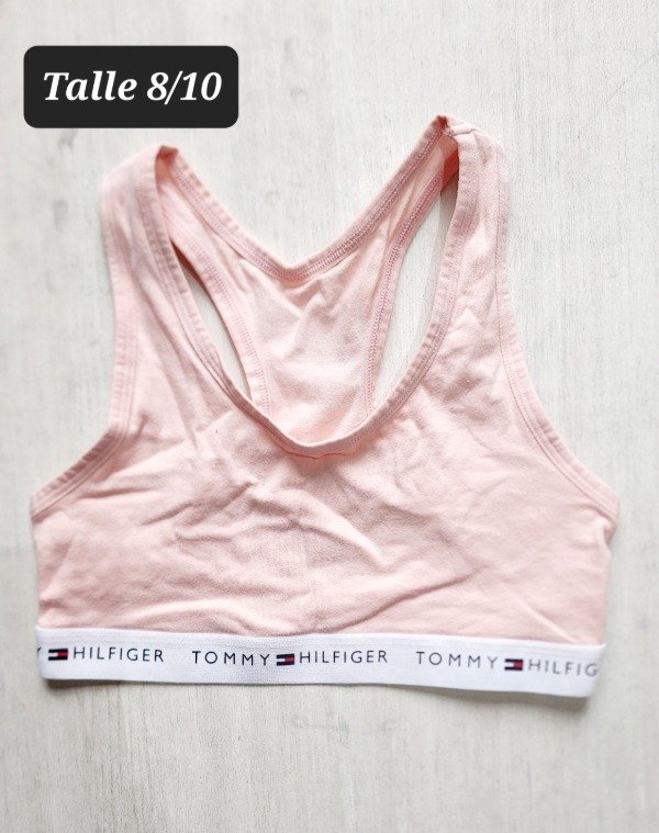 Producto - Corpiño top algodón tommy hilfiger 8/10 rosa