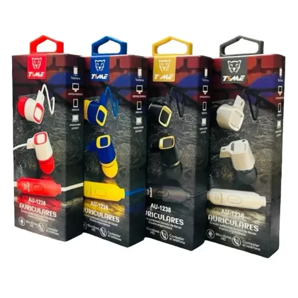 Producto - AU289 AURICULARES MANOS LIBRES TIME CON CLIP PREMIUM