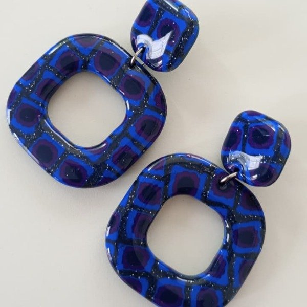 Producto - Doble cuadrado en gama de azules