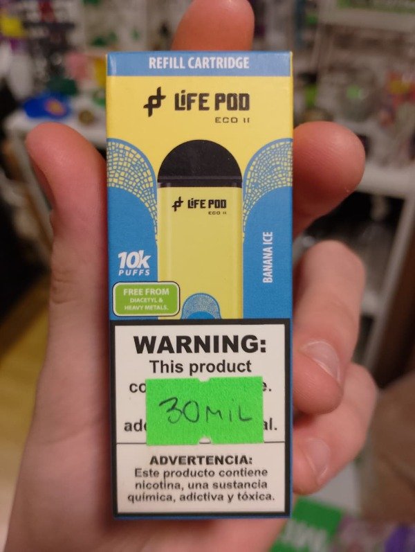 Producto - CARTUCHO "BANANA ICE" 10.000puff - LIFEPOD