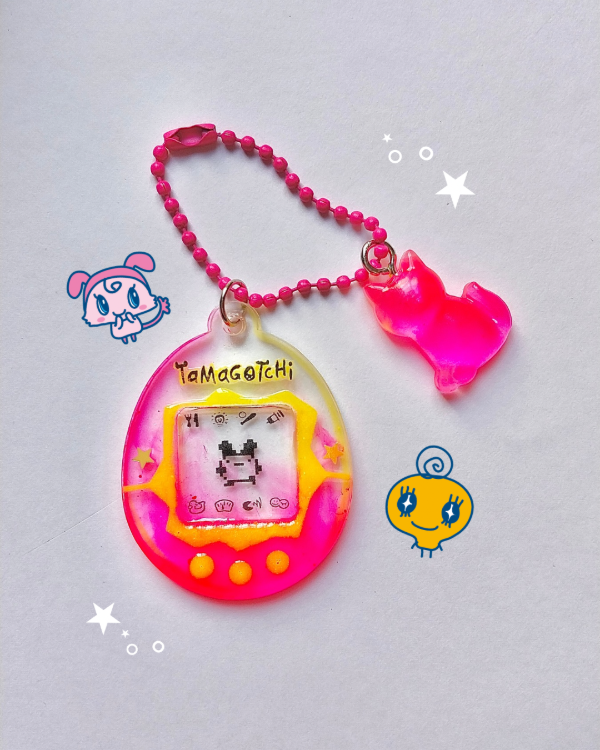 Producto - Tamagotchi rosa neón