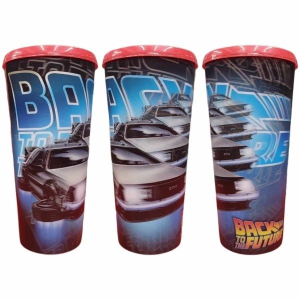 Producto - Vaso Lenticular Premium Back to the Future DeLorean Blue Cinemex Mexico