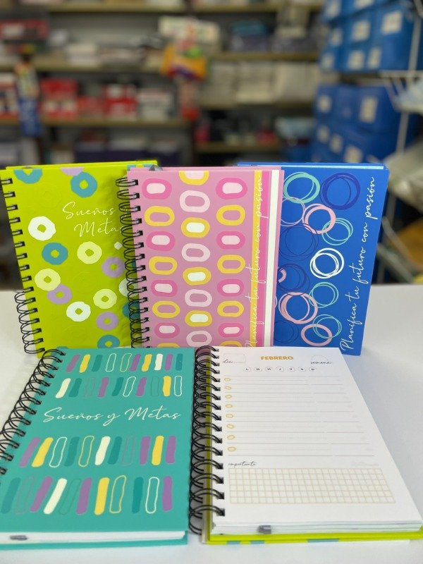 Producto - Agenda Diaria PERPETUA c/espiral R8 - Planificador - "TALBOT"