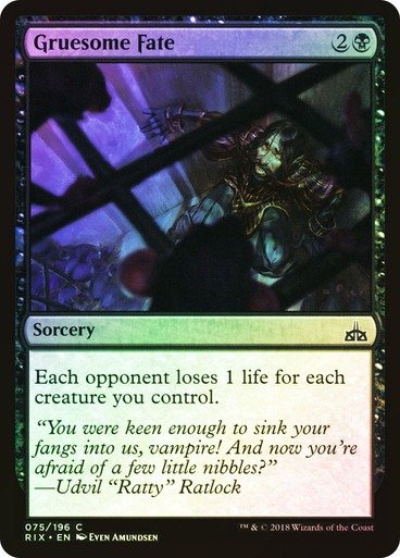 Producto - Gruesome Fate Foil  Rivals of Ixalan