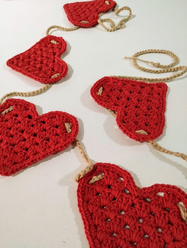 Producto - Guirnalda Valentin color rojo