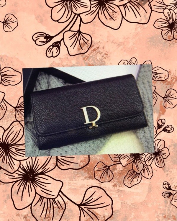 Producto - Billetera c/diseño Dior de cuero Negro