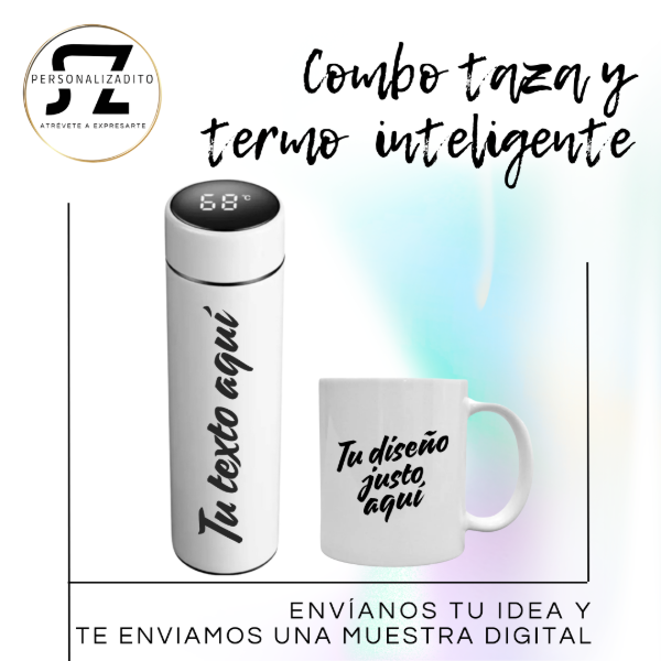 Producto - Combo Taza y Termo personalizados