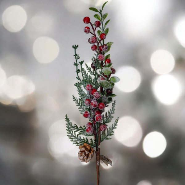 Producto - Rama con Bayas Rojas 54cm