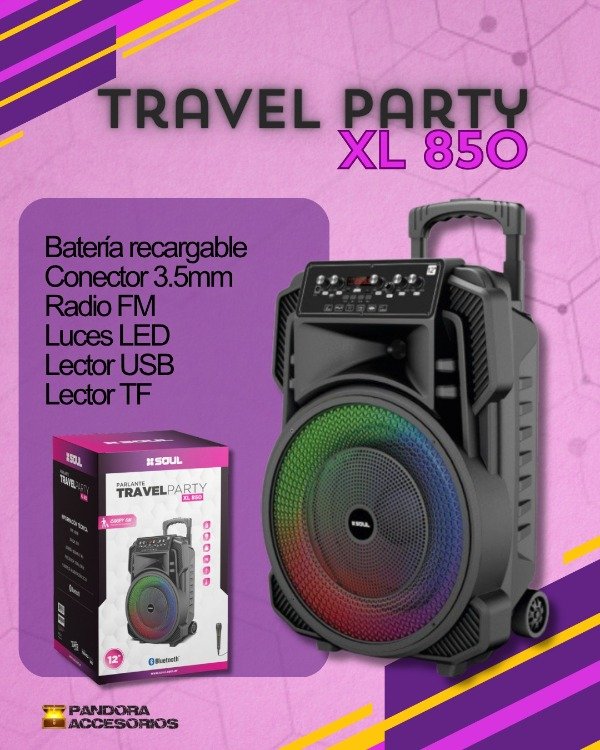 Producto - Parlante BT XL850 Travel Party 12"