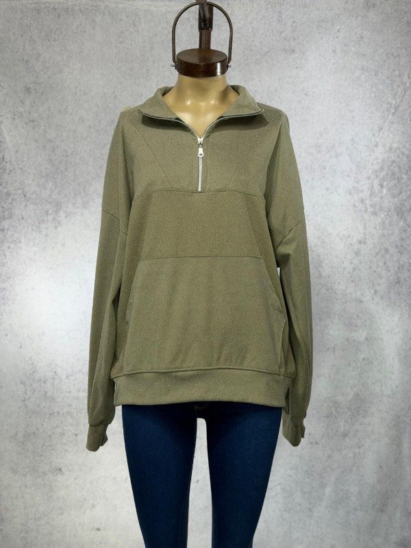 Producto - BUZO ARIANA VERDE MICROPOLAR CIERRE