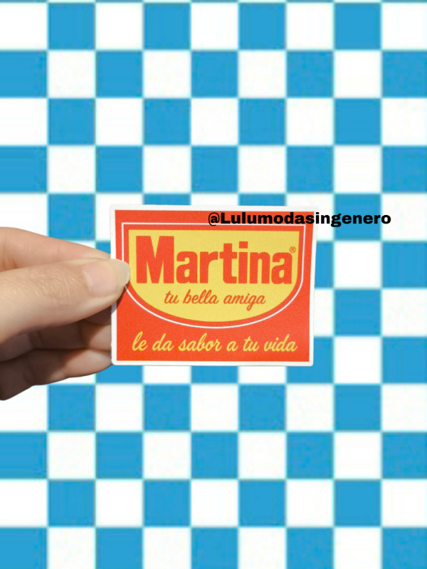 Producto - Sticker Vinilo Martina le da sabor Martin cirio