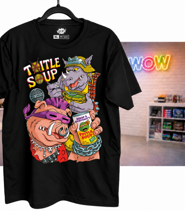 Producto - Remera Tortugas Ninja Bebop y Rocksteady Turtle Soup Edition
