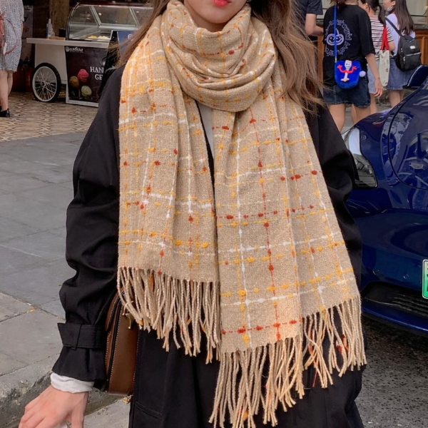 Producto - BUFANDA DE CUADROS C/FLECO