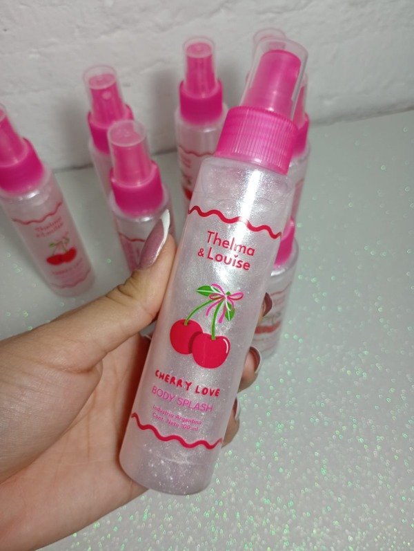 Producto - Body splash con glitter de cereza
