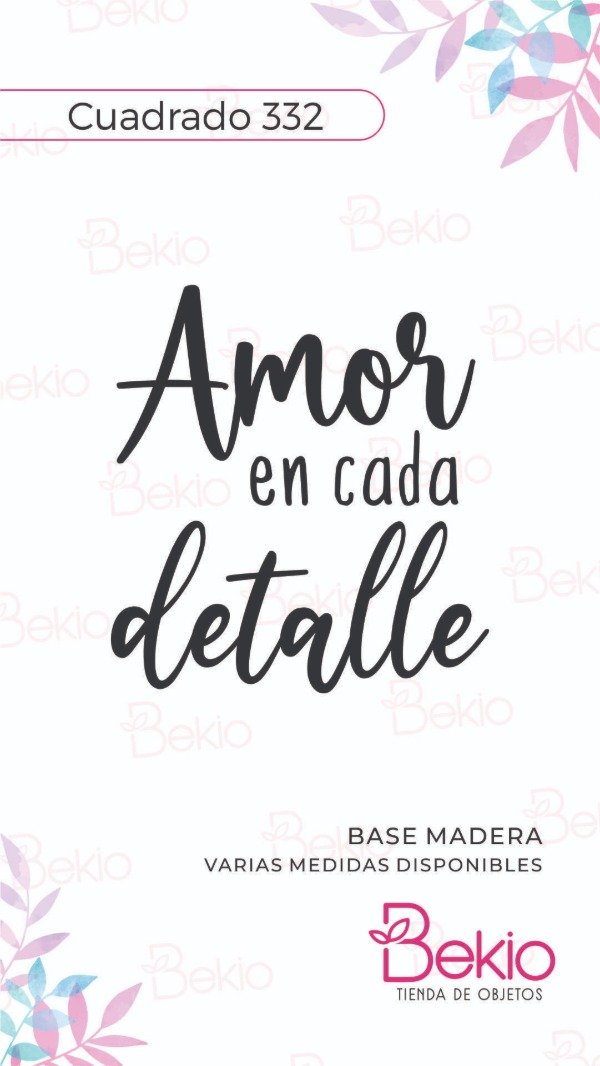 Producto - Sello Cuadrado 332 - Amor por los detalles