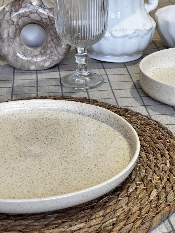 Producto - Set x6 de "Plato Ala Curva 27cm"  - Jaspeado - 0