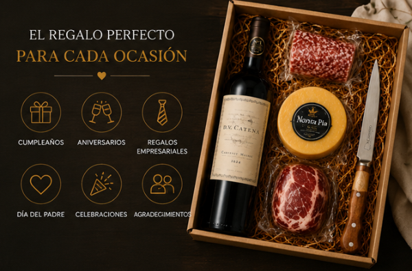 Producto - Caja Gourmet DV Catena Cabernet Malbec con Picada y Cuchillo - 5