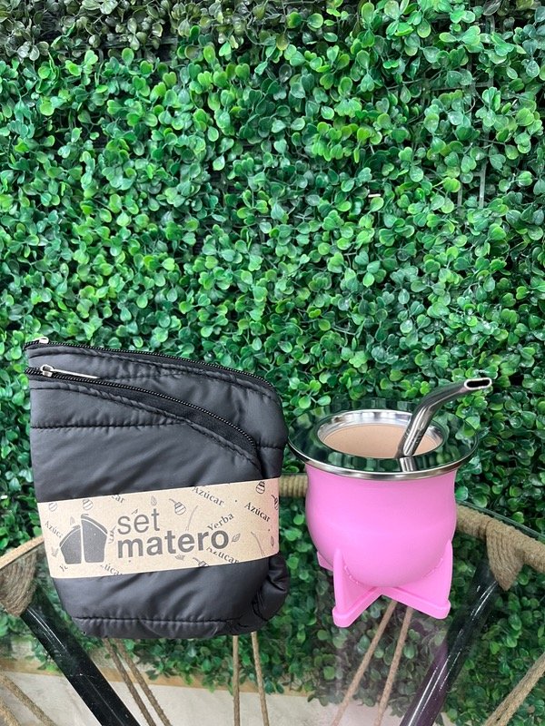 Producto - Combo matero PVC rosa