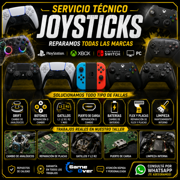 Producto - SERVICIO TECNICO JOYSTICKS