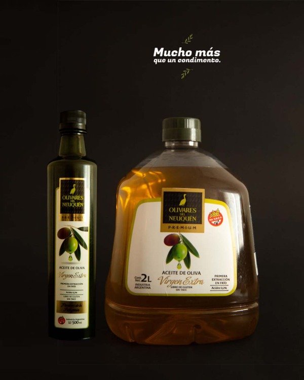 Producto - Aceite de oliva - Olivares del Neuquén