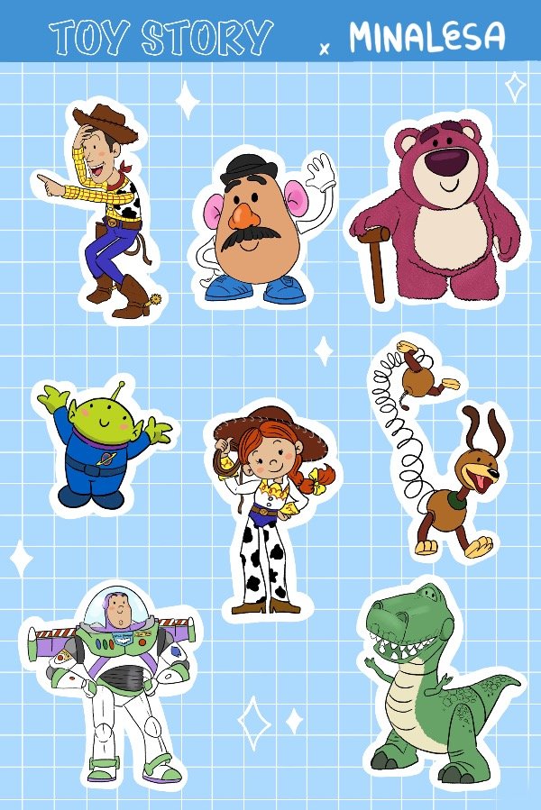Producto - PLANCHA STICKER VINILO TOY STORY