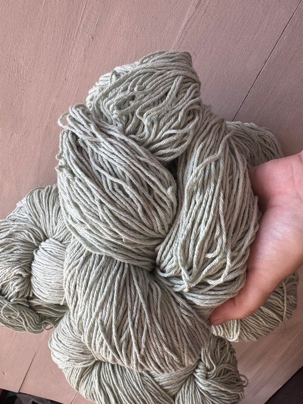 Producto - Algodon 8/6 rustico verde malva 1,041 kilos