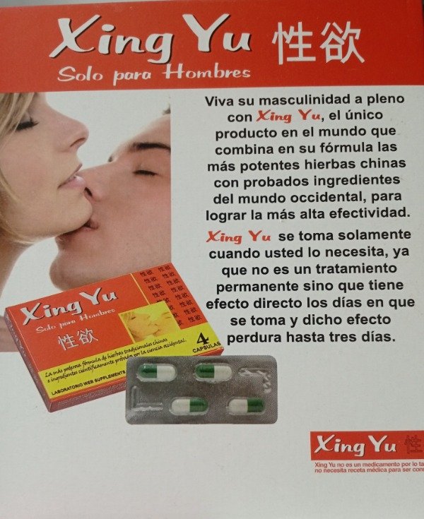 Producto - Pastillas Xing Yu Hombre